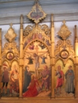"Crocifissione, San Venanzo, San Pietro, San Giovanni e San Porfirio" - dipinto - XV secolo - «Musei Vaticani» Città del Vaticano - Città del Vaticano
