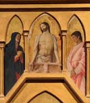 "Polittico di San Luca (particolare Cristo morto sul sepolcro)" - dipinto - 1453-1455 - «Pinacoteca di Brera» Milano (MI) - Italia