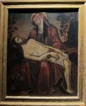 "Pietà (anonimo Cretese-Veneziano)" - dipinto - prima metà XVII secolo - «Galleria Nazionale» Parma (PR) - Italia