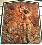 "Cristo risorto" - bassorilievo - 1991 - «Cappella gentilizia» Piana di Monte Verna (CE) - Italia