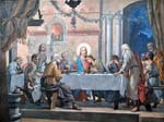"Ultima cena" - affresco - 1929 - «Chiesa di San Martino» Tirano (SO) - Italia