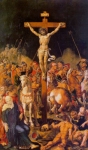 "Golgota (trittico-pannello centrale)" - dipinto - XVI secolo - «L'Hermitage» San Pietroburgo - Russia