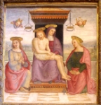 "Deposizione, San Giovanni Evangelista e la Maddalena" - dipinto - 1521 - «Santa Maria Maggiore» Spello (PG) - Italia