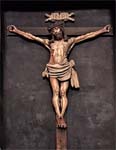"Crocifisso ligneo" - crocifisso - prima metà del 500 - «Chiesa della Natività di Maria» Pergine Valsugana (TN) - Italia